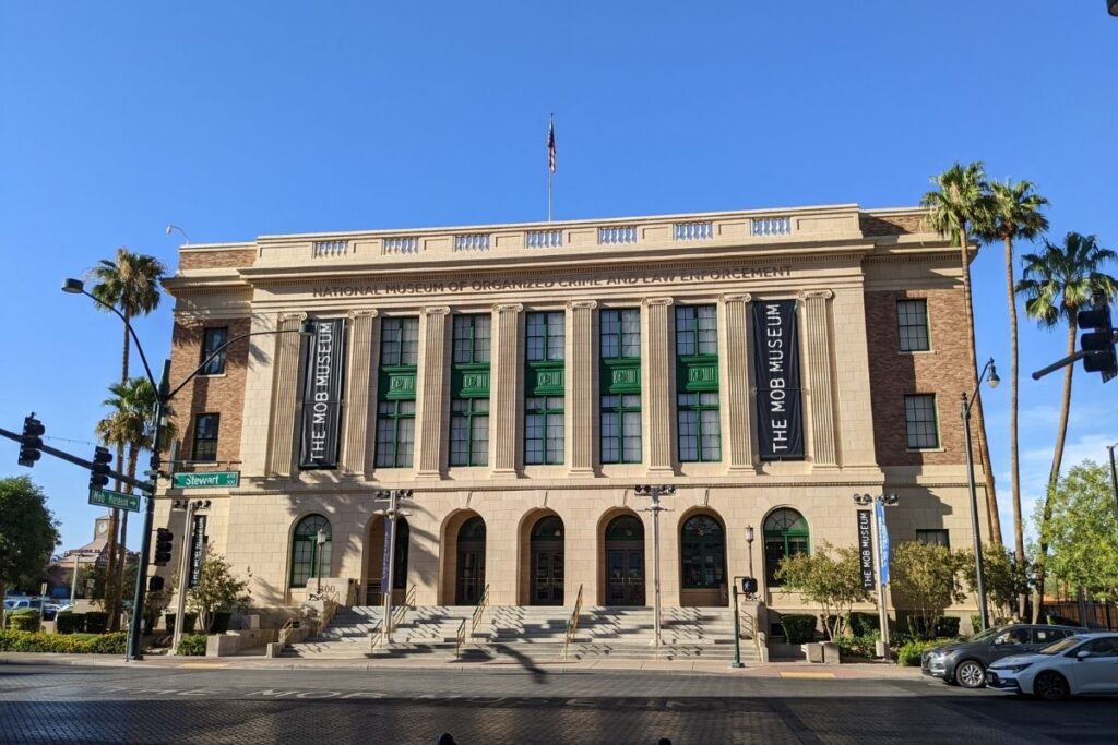 Mob Museum organized crime exhibit exterior