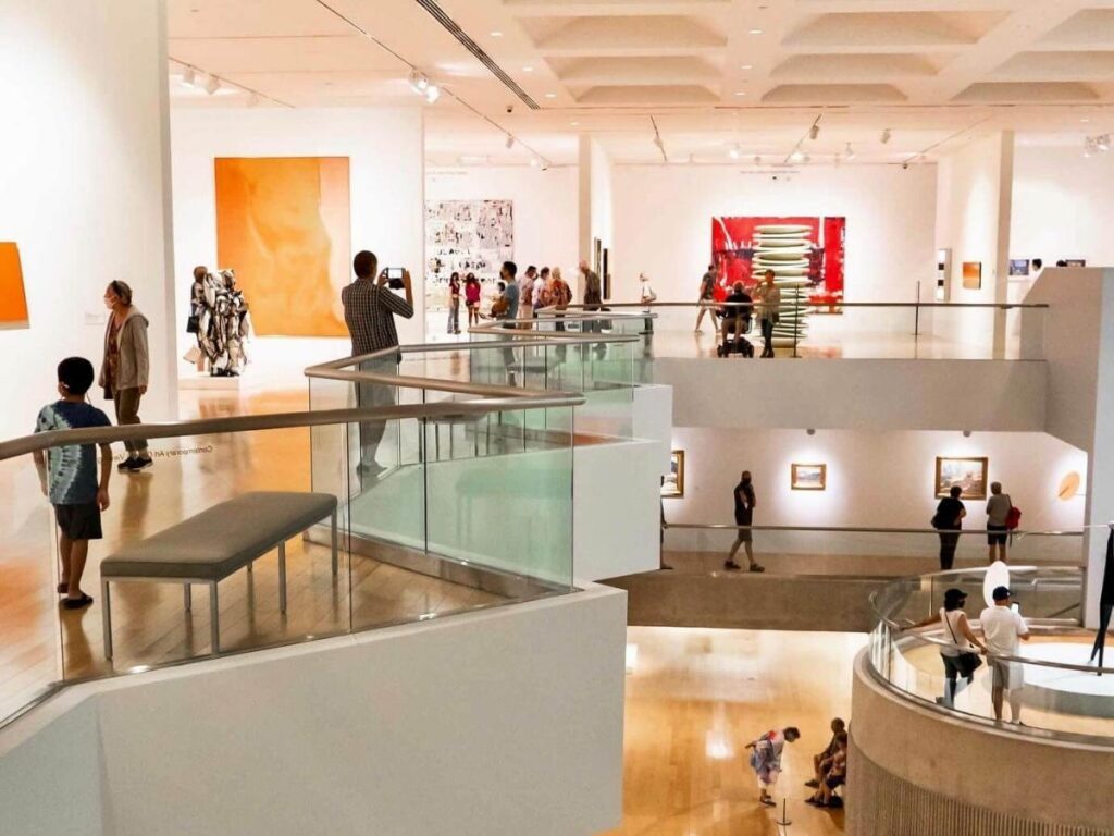 Gallery space inside the Palm Springs Art Museum