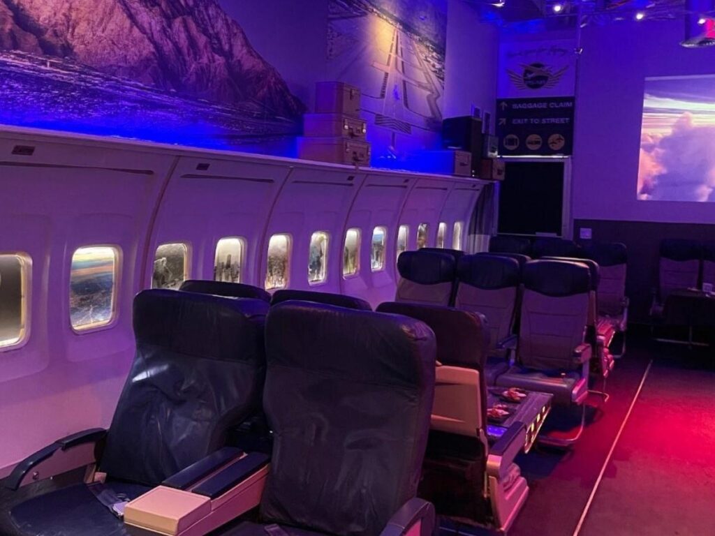 PS Air Bar airplane themed cocktail bar in Palm Springs