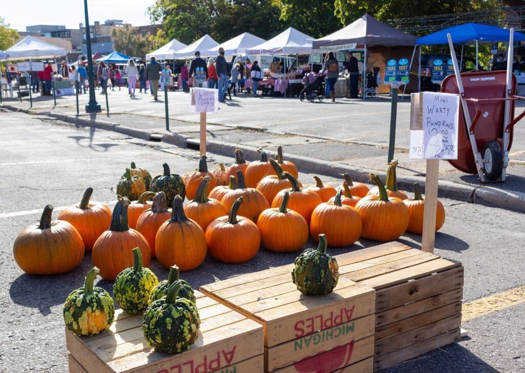 Fresh produce and local vendors at Sara Hardy Farmers Market