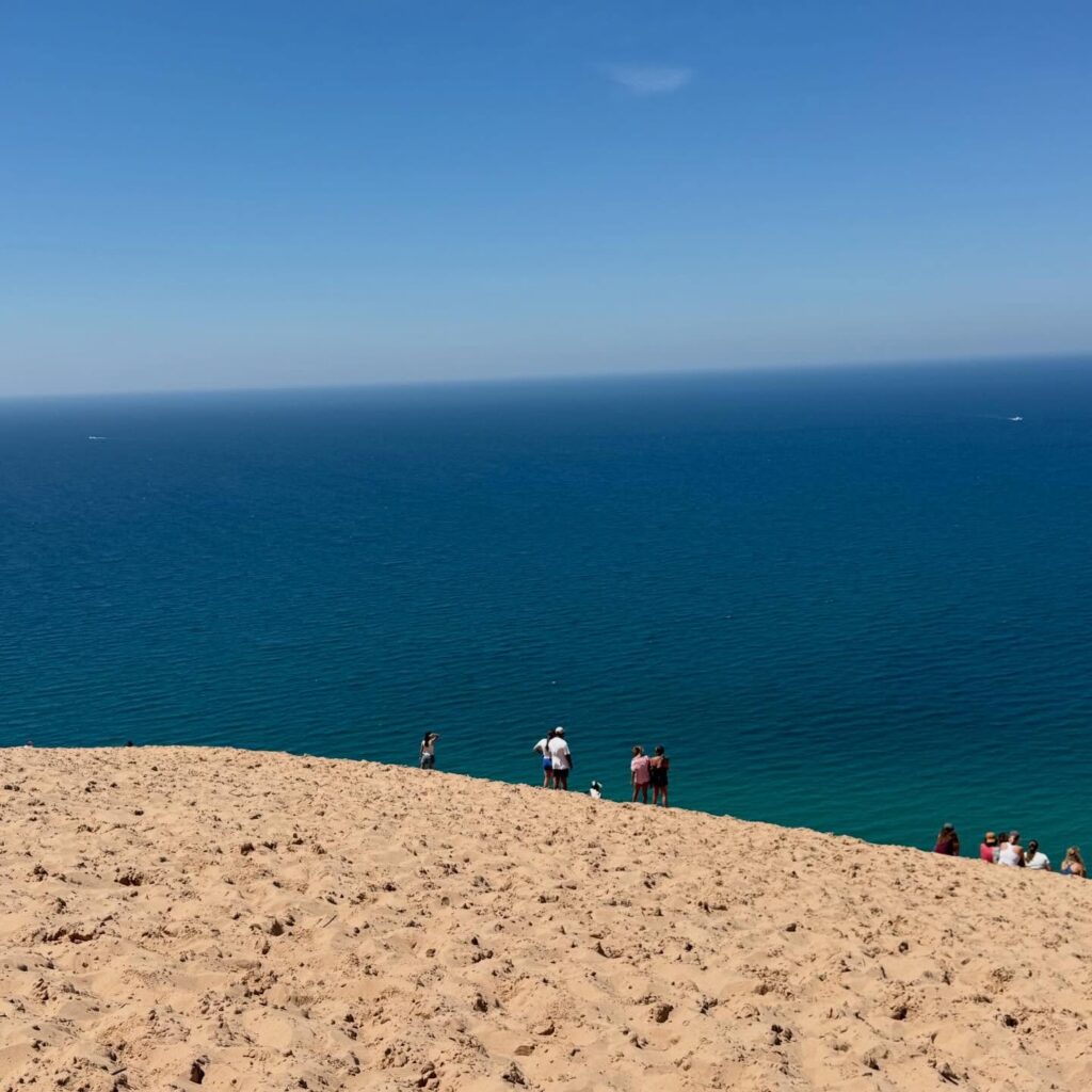 Visitors hiking trails at Sleeping Bear Dunes National Lakeshore