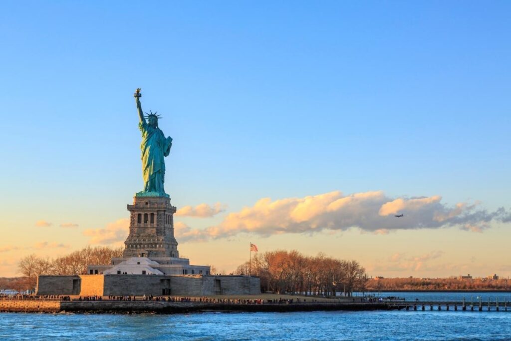 View of the Statue of Liberty from the Staten Island Ferry