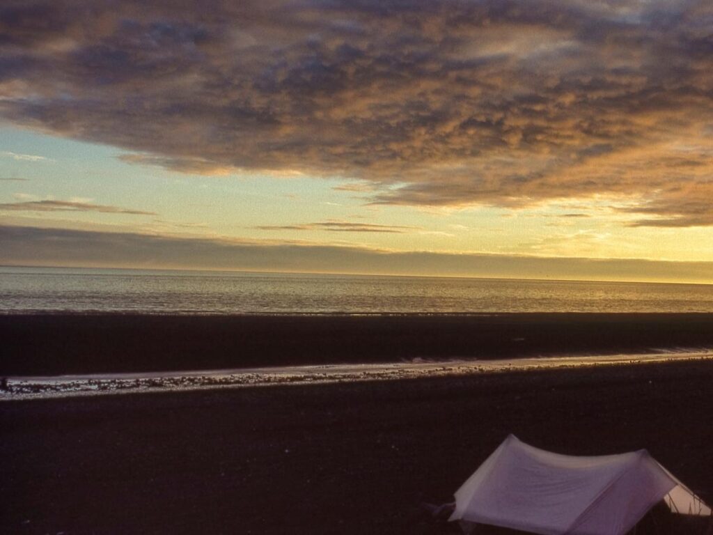 Sunset over Kachemak Bay viewed from the Homer Spit