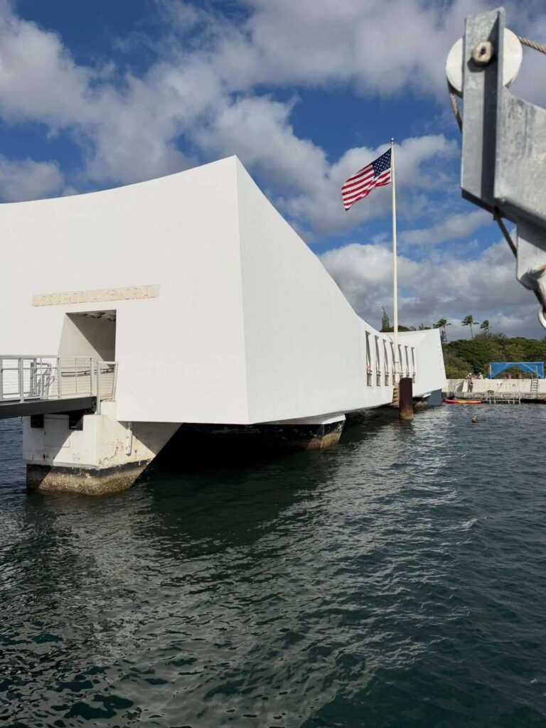 USS Arizona Memorial at Pearl Harbor National Memorial in Honolulu