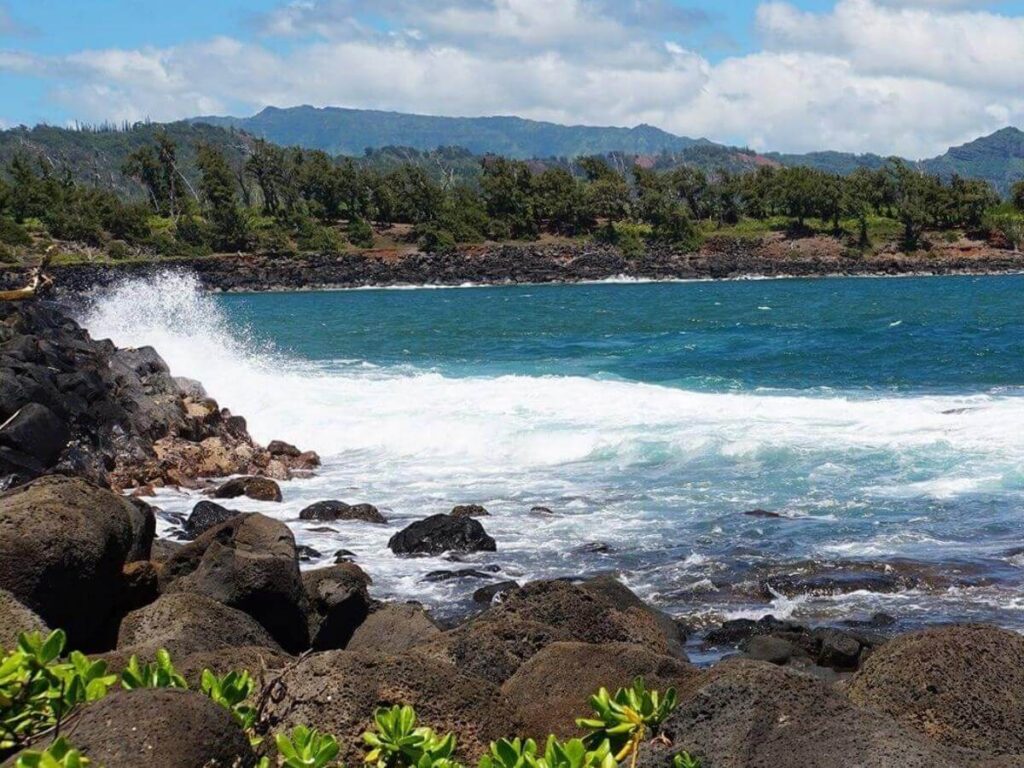 Sunrise at Ahukini State Recreation Pier near Lihue Kauai