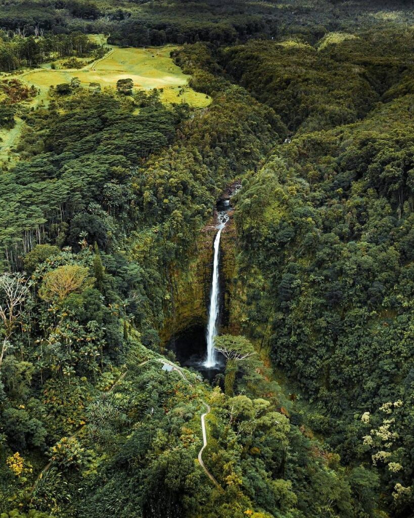 Akaka Falls Ariel View