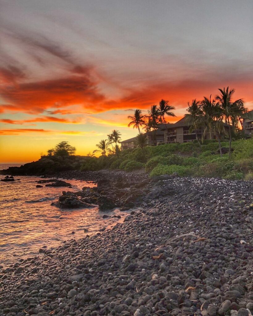 Sunset on Big Island hawaii