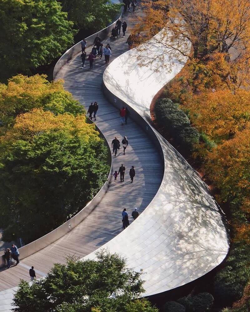 Curved BP Pedestrian Bridge