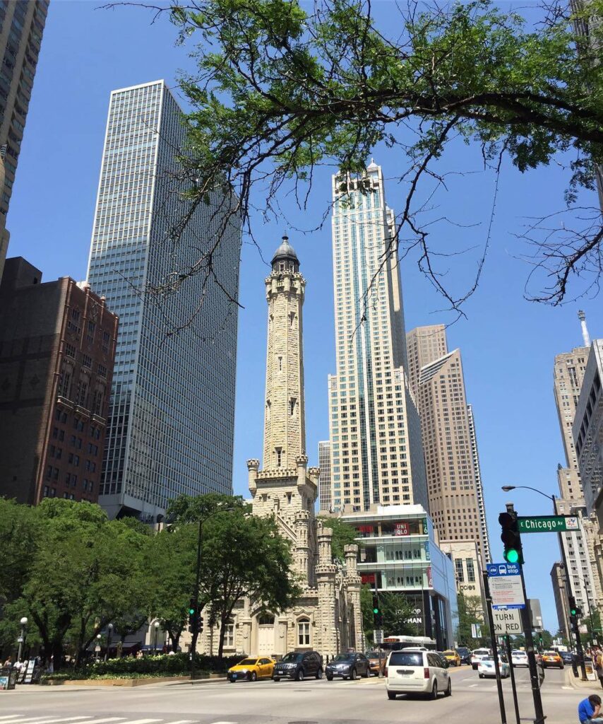 Magnificent Mile in downtown Chicago