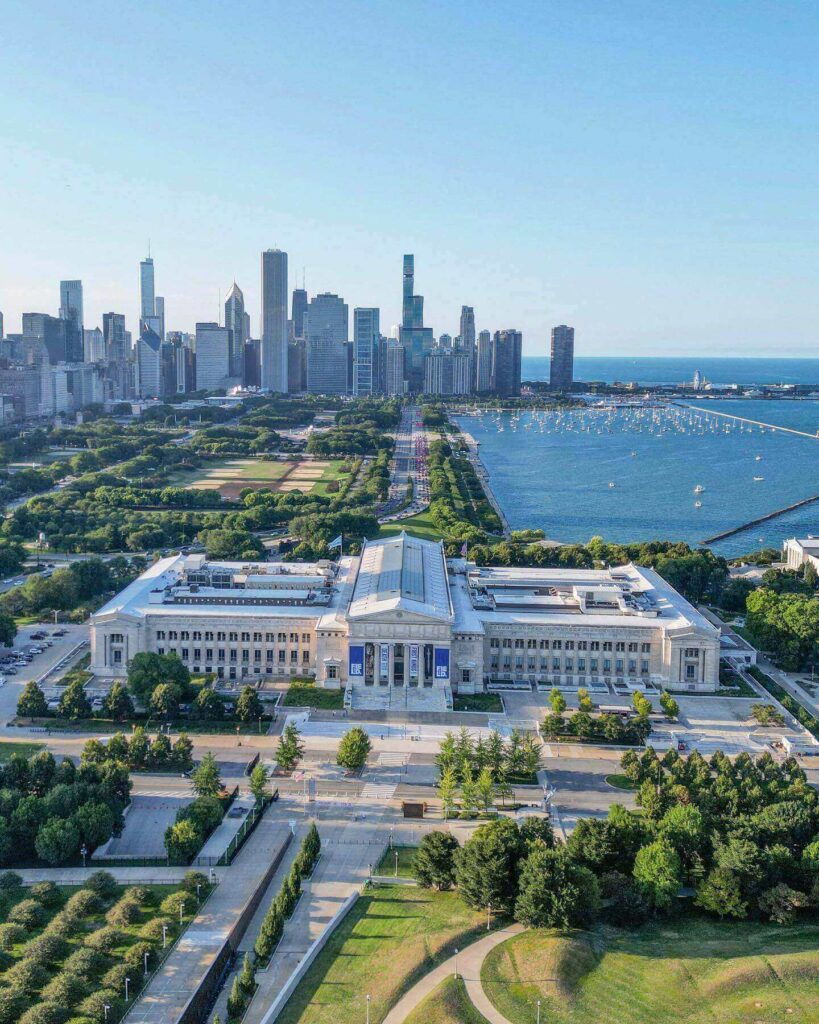 Exterior of the Field Museum in Chicago