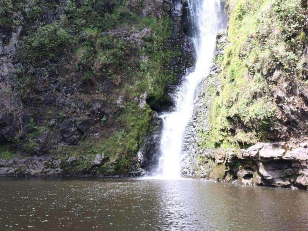 Waterfall in Halawa Valley on Molokai