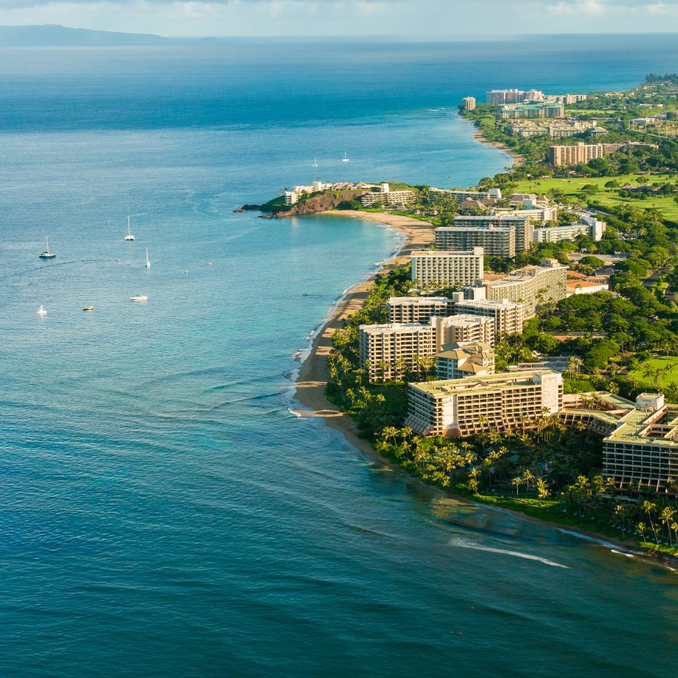 Kaʻanapali Beach Aerial View