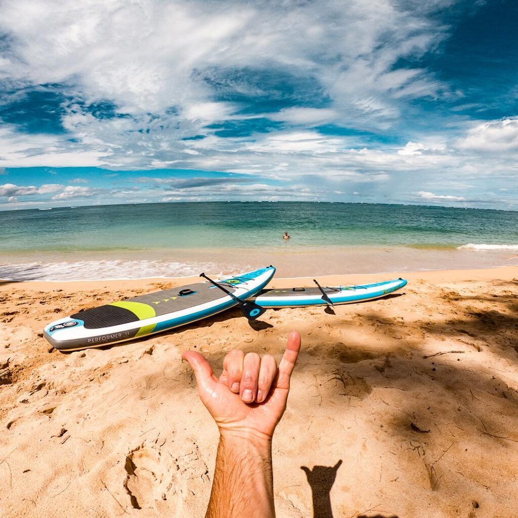 Paddleboarder on Kihei