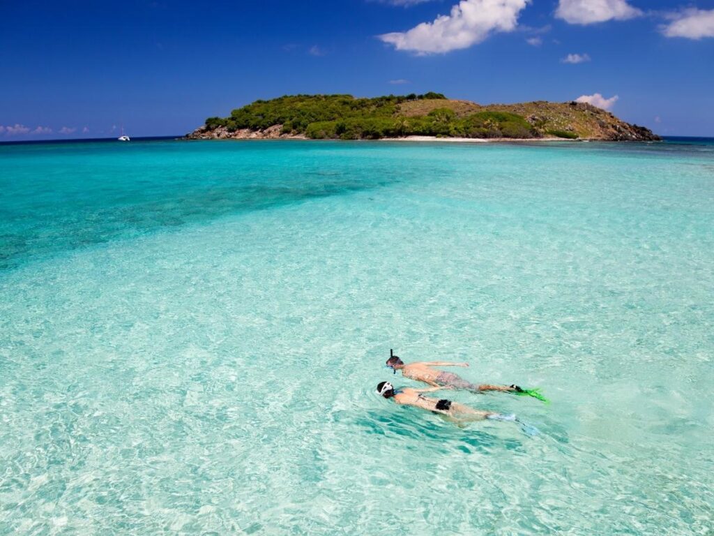 Snorkeling in clear water along the Kona Coast on the Big Island
