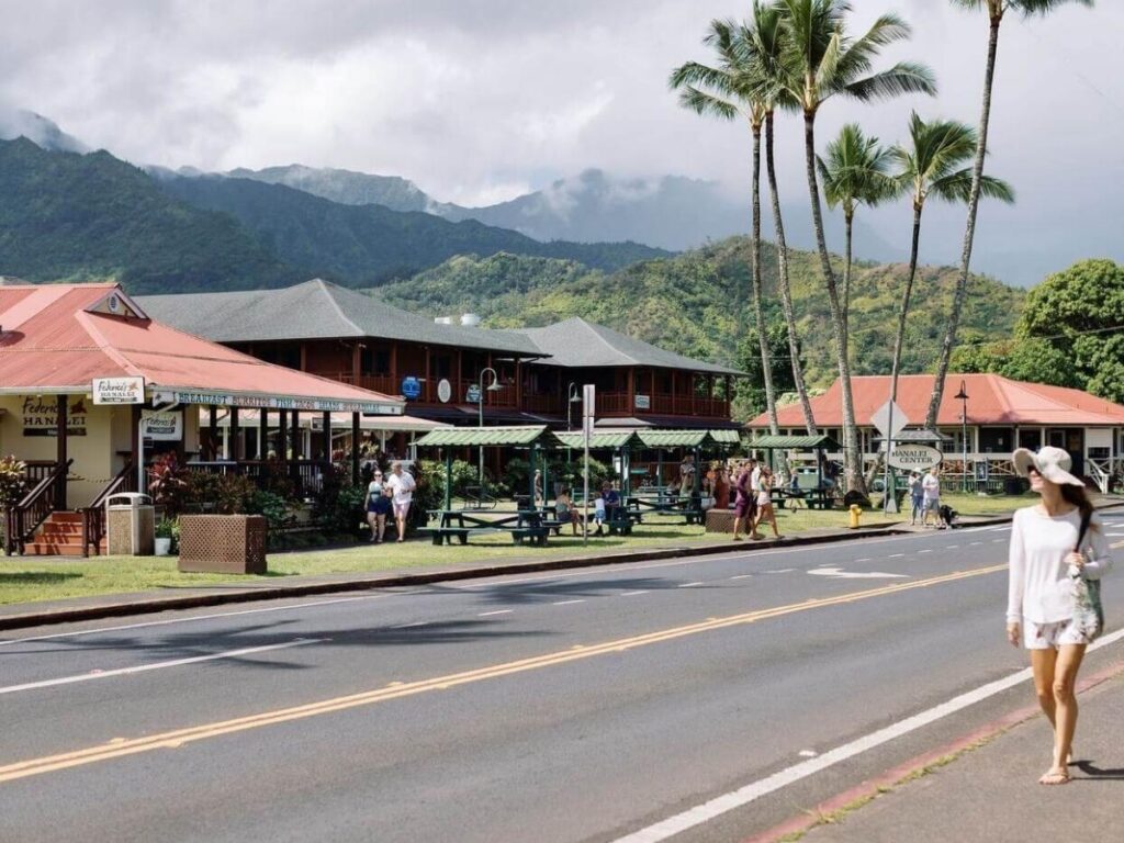 Local coffee shop in a small town in Hawaii