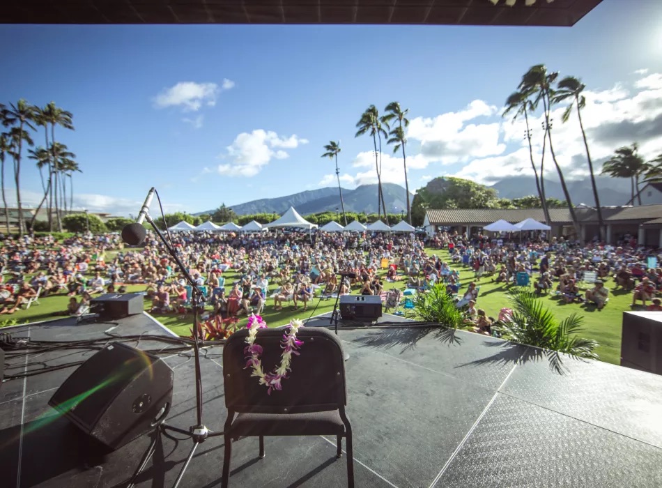Outdoor performance at Maui Arts and Cultural Center