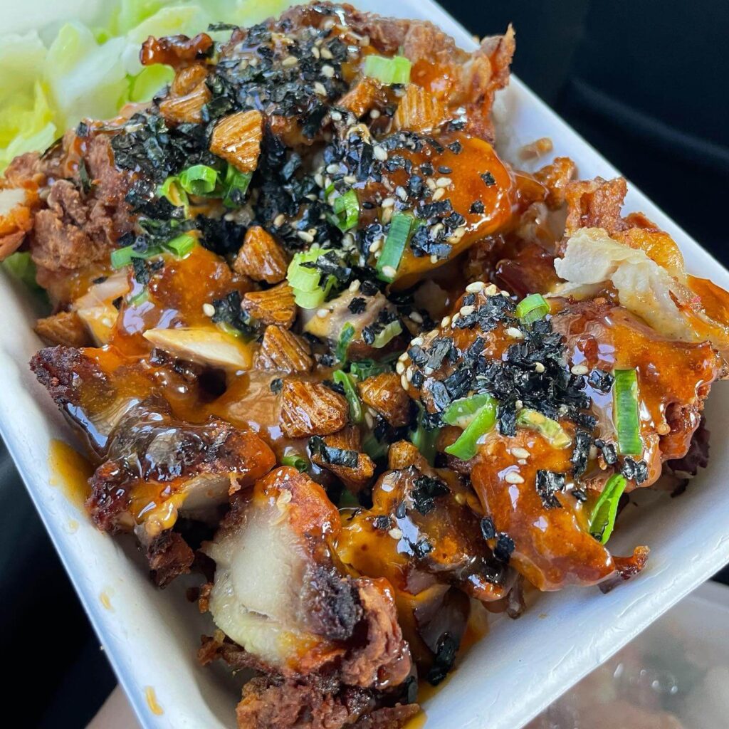 mochiko chicken at Tin roof maui