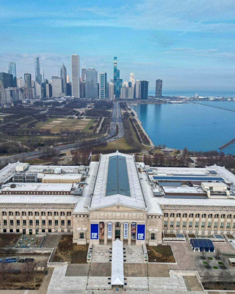 Exterior of the Museum of Science and Industry in Chicago