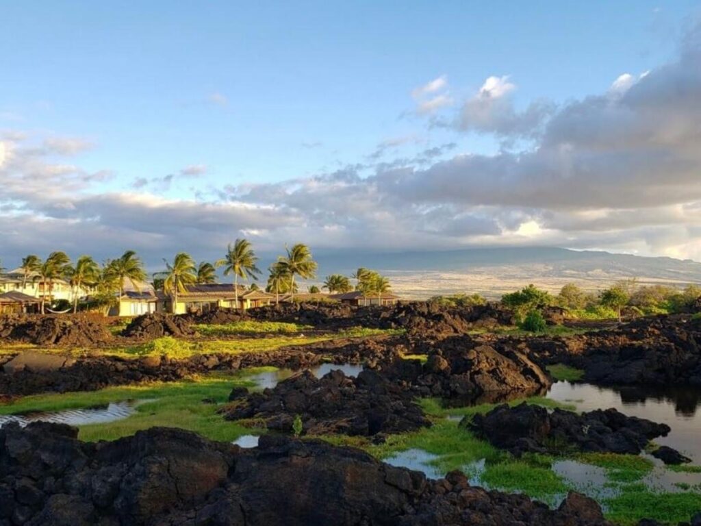 Quiet sunrise at a beach in Kona on the Big Island