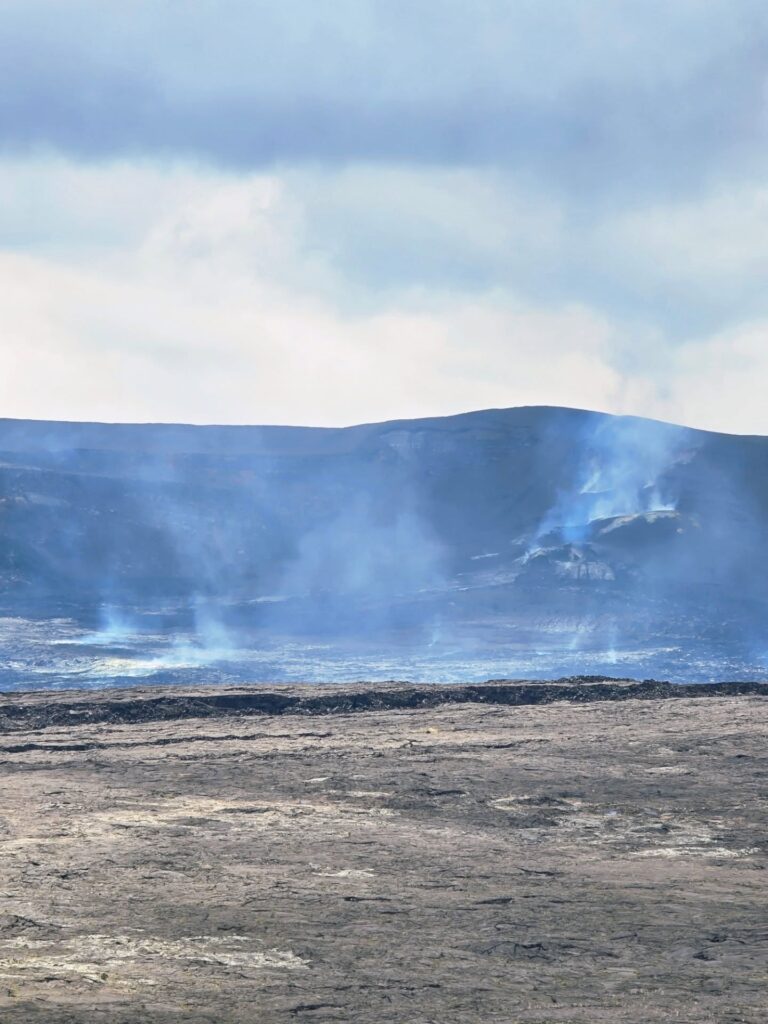 Steam rising from volcanic vents in Hawaiʻi Volcanoes National Park