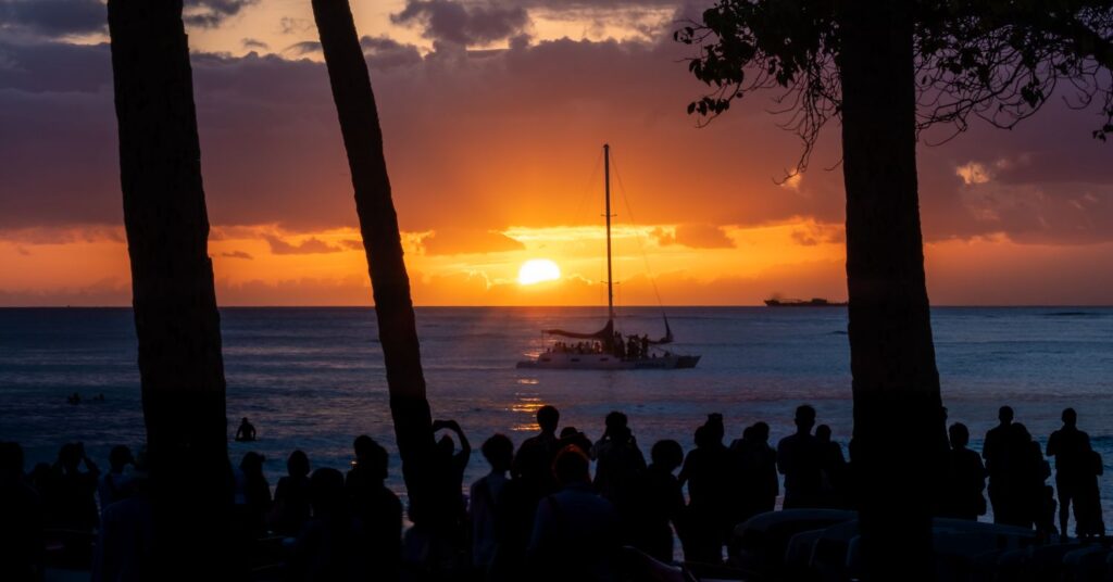 Sunset in Waikiki