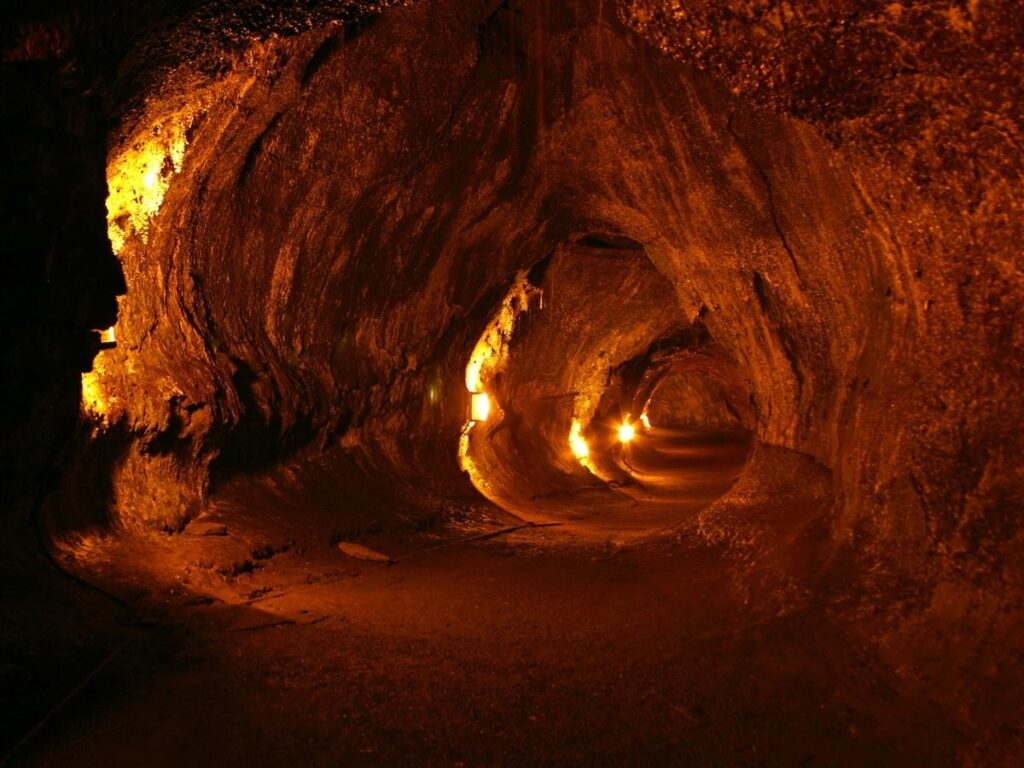 Inside Thurston Lava Tube at Hawaiʻi Volcanoes National Park