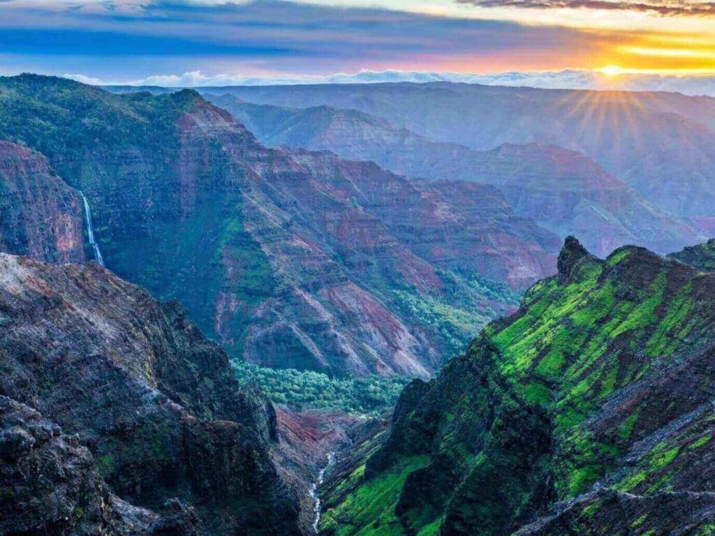 View from Waimea Canyon State Park in Kauai, Hawaii