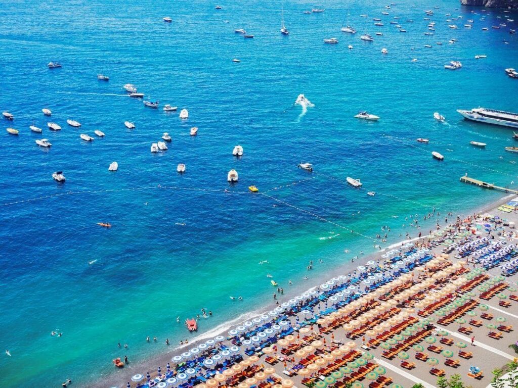 Boat tour near Positano