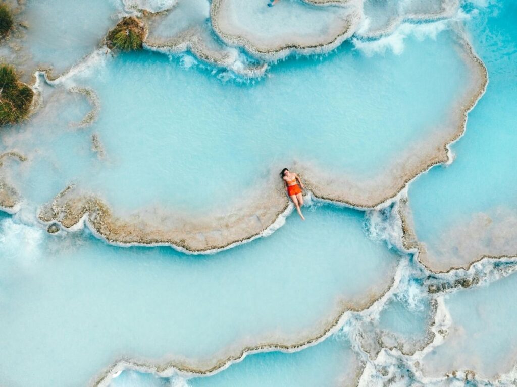 tiered hot springs of Saturnia