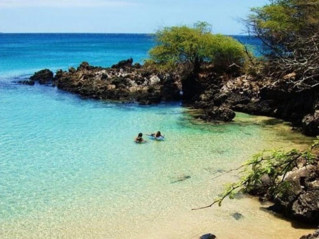 Soft evening light over Hapuna Beach on the Kona side of the Big Island