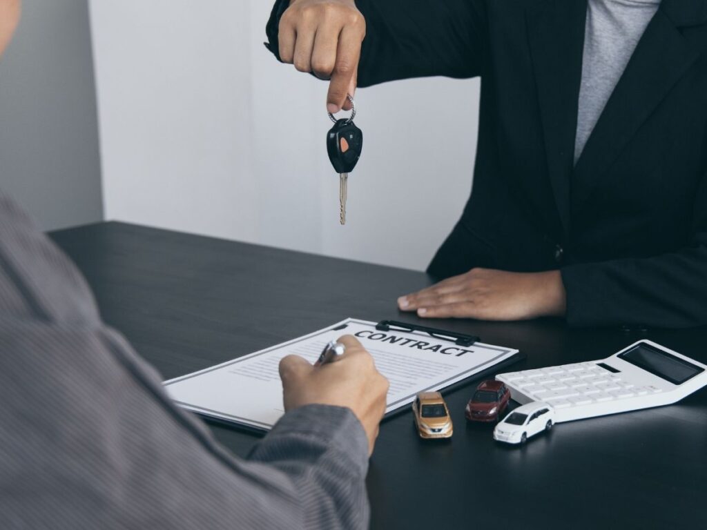 rental agreement listing optional charges