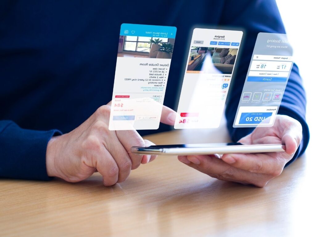 Comparing hotel booking prices across platforms to save on travel