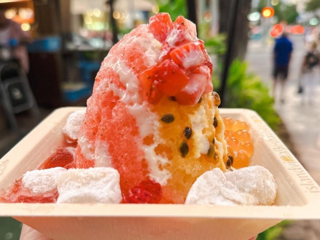 Shave ice from Island Snow in Kailua Oahu