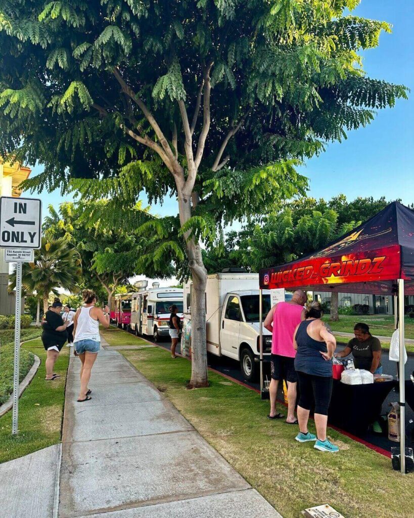 Fresh poke bowl from a local food spot in Kapolei