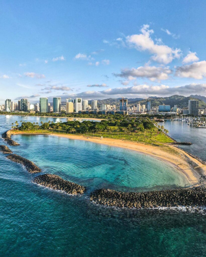 Magic Island Lagoon in Honolulu