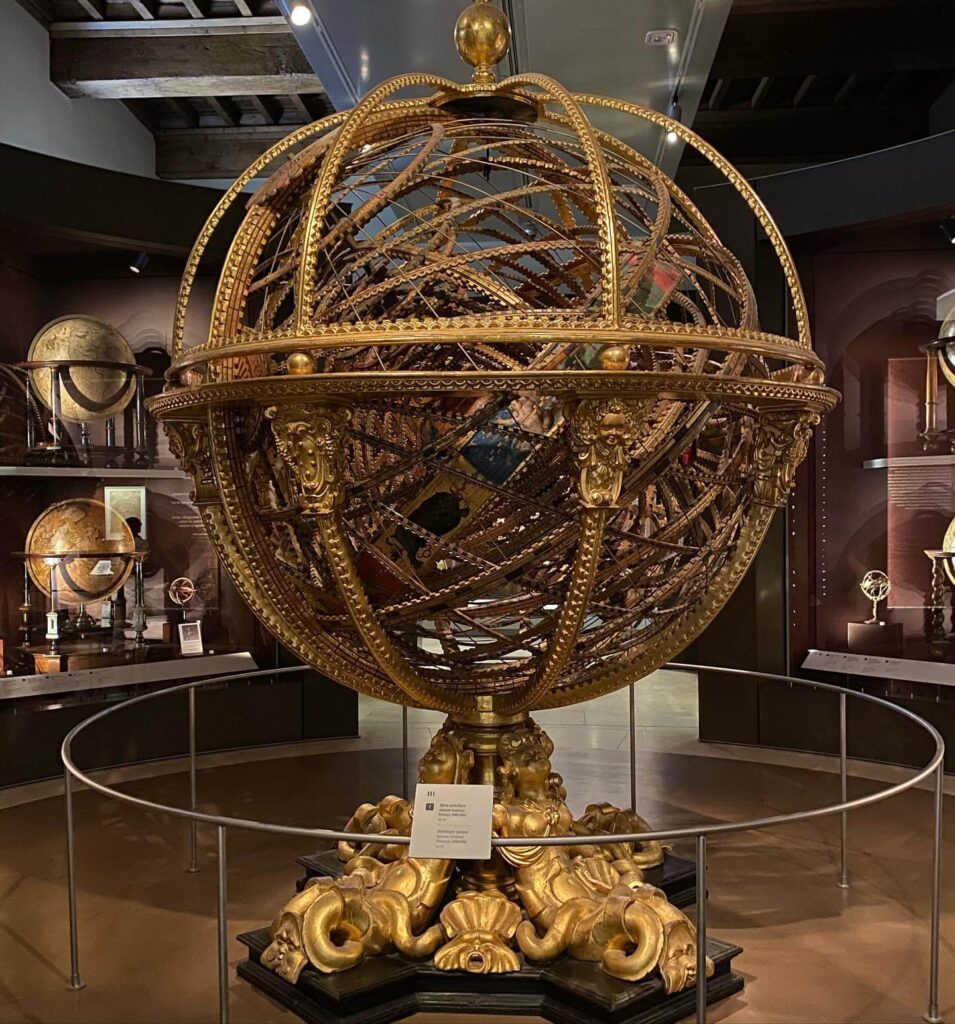 Antique instruments at Museo Galileo in Florence
