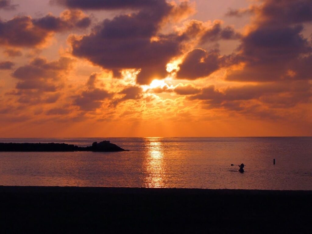 Sunset at Pokai Bay in Waianae on Oahu’s west side