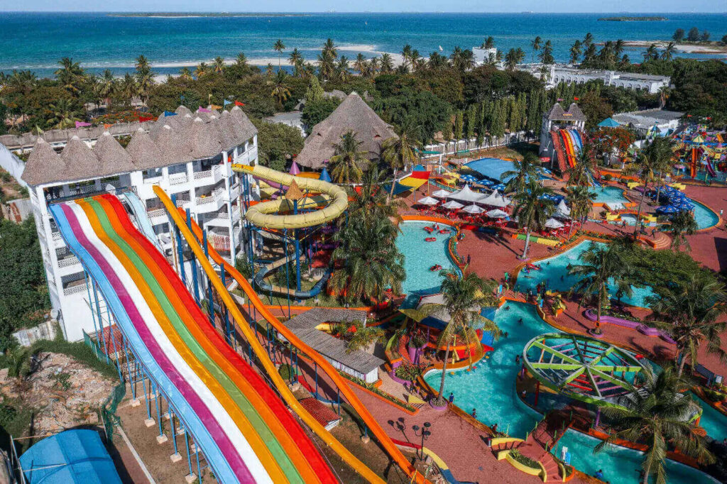 Water slides at Wet n Wild Hawaii in Kapolei