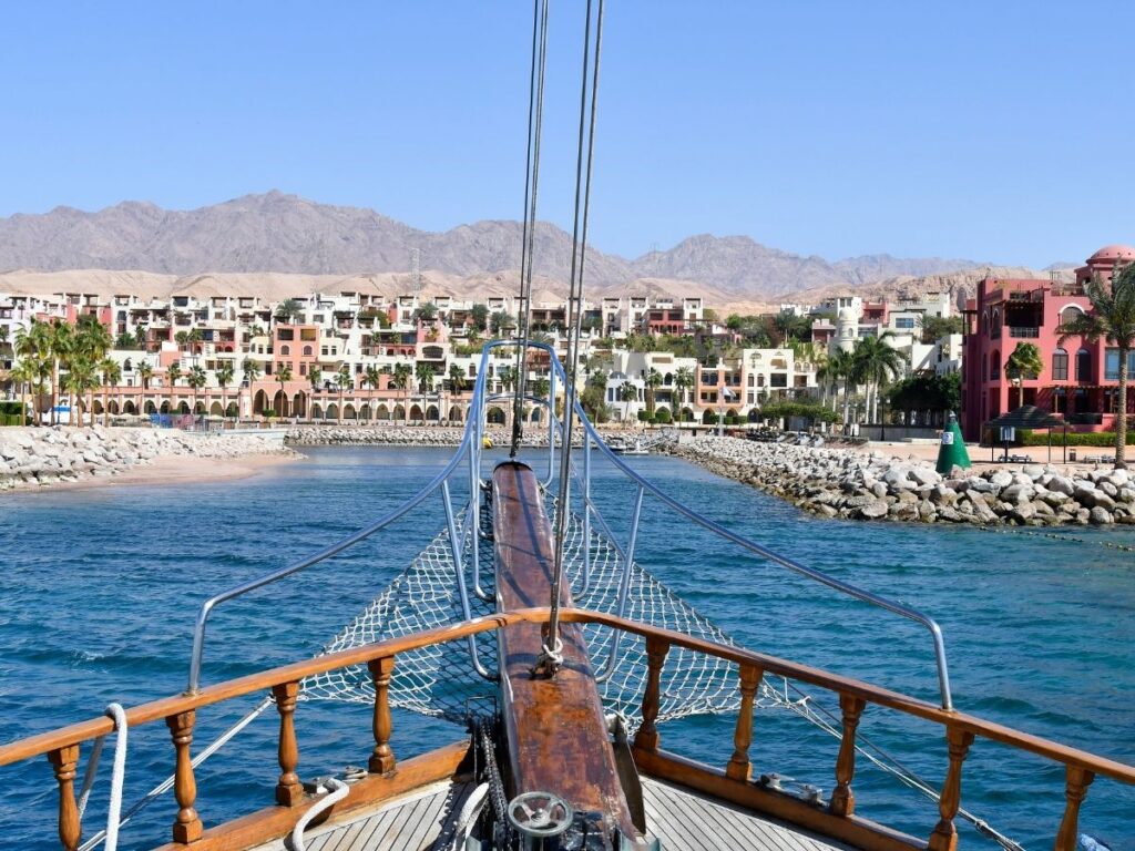 Aqaba shoreline along the Red Sea