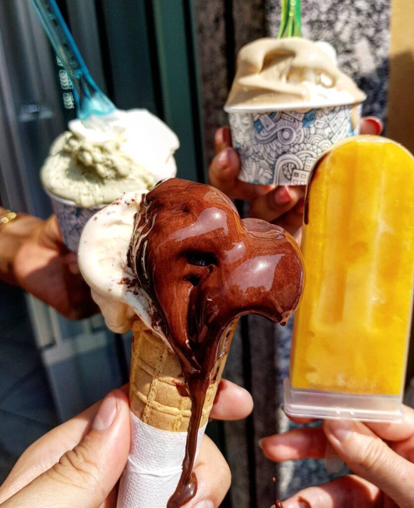 Gelato from Gelateria del Borgo in Bellagio, Italy