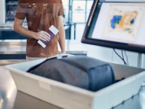 Passenger’s carry-on bag at airport security