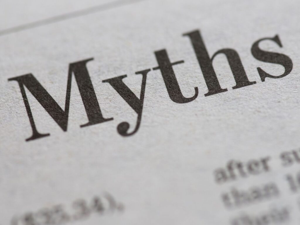 Upgrade Myths written on a newspaper