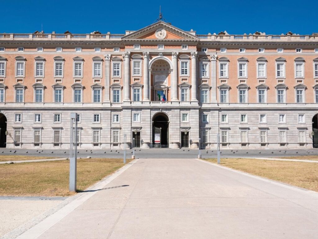 Fountain and gardens of the Royal Palace of Caserta.