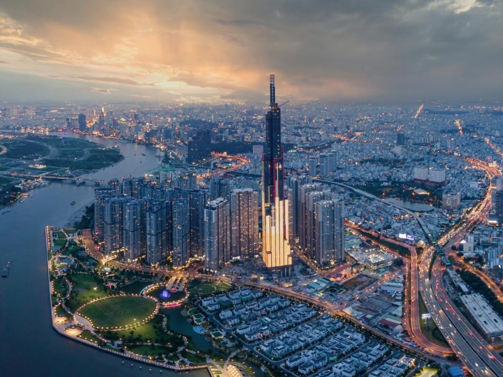 Aerial view of Ho Chi Minh City