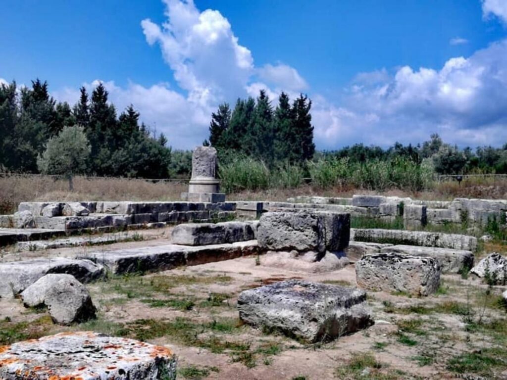 Ancient ruins of Locri Epizefiri near the Ionian coast, Calabria