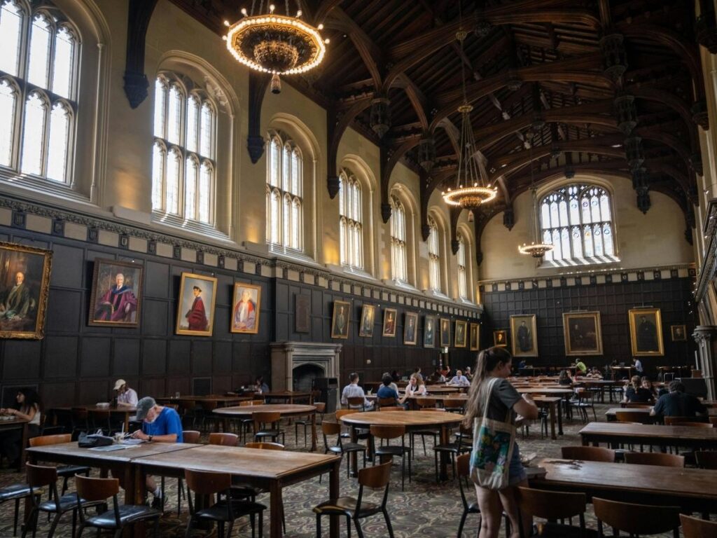 Inside a Dolomites rifugio with wooden tables and traditional Ladin dumplings served for dinner.