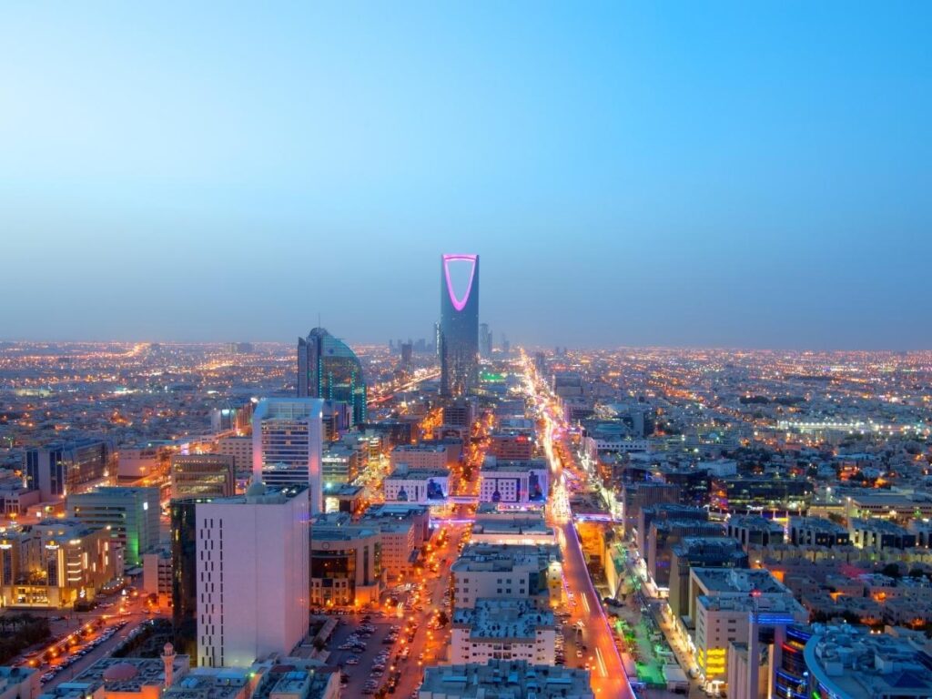 Aerial View of Riyadh, Saudi Arabia
