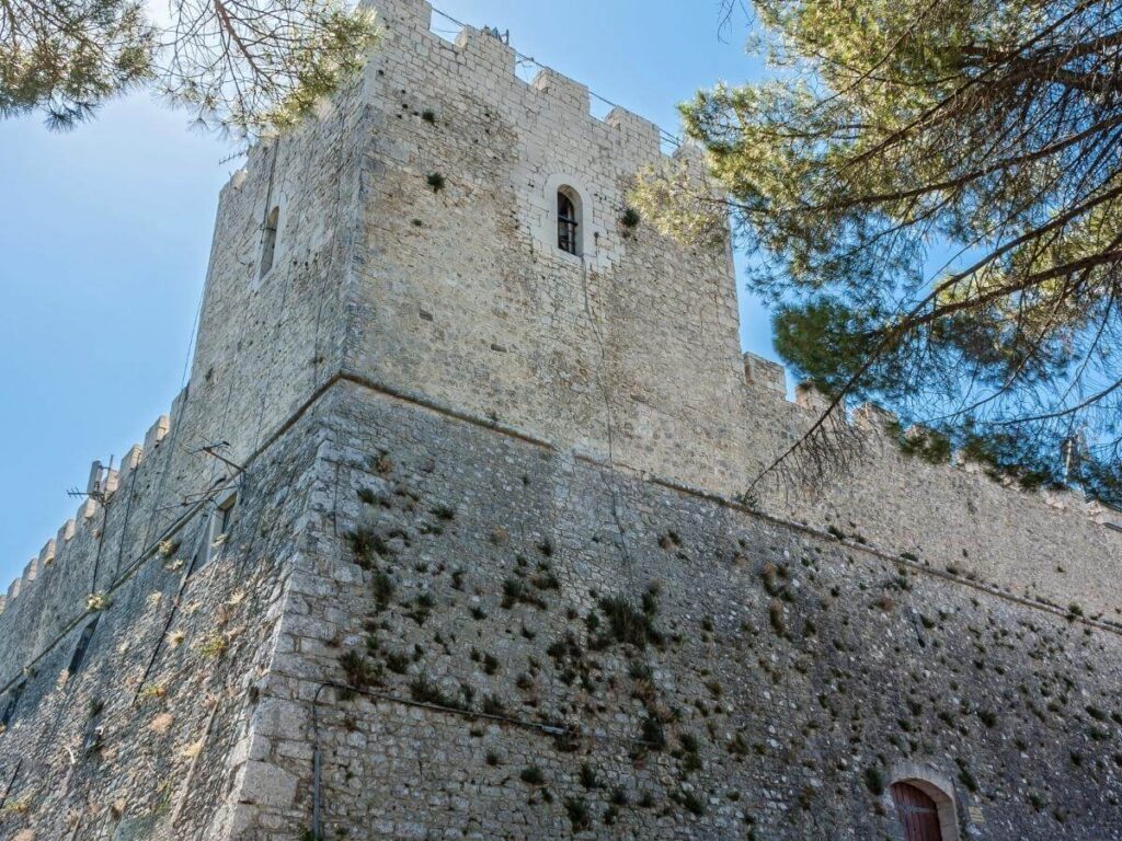 View from Monforte Castle overlooking Campobasso’s rooftops and the hills beyond.