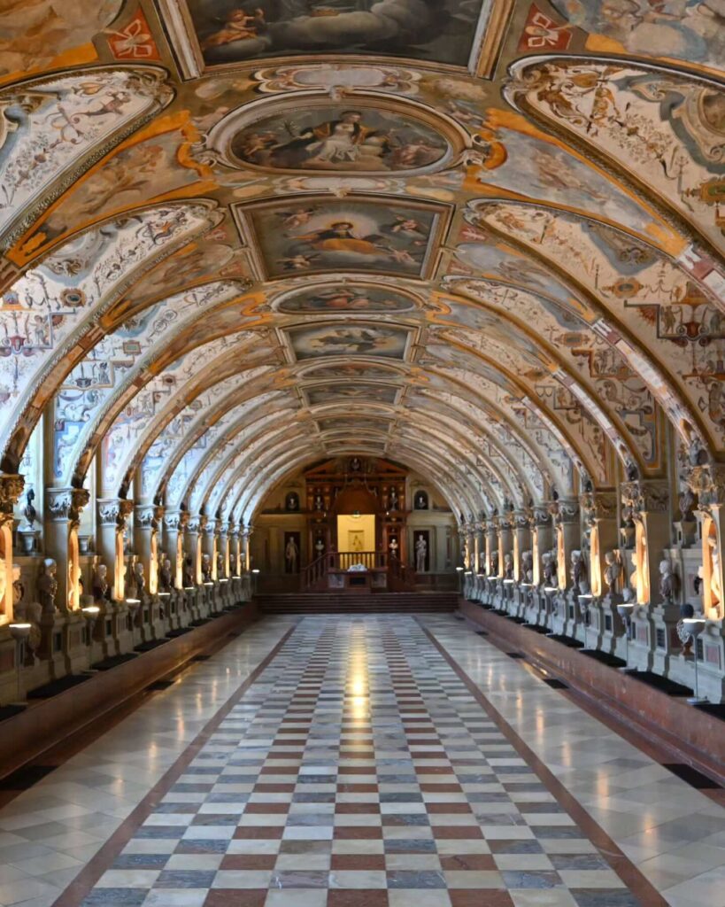 The vaulted Renaissance Antiquarium hall inside the Munich Residenz