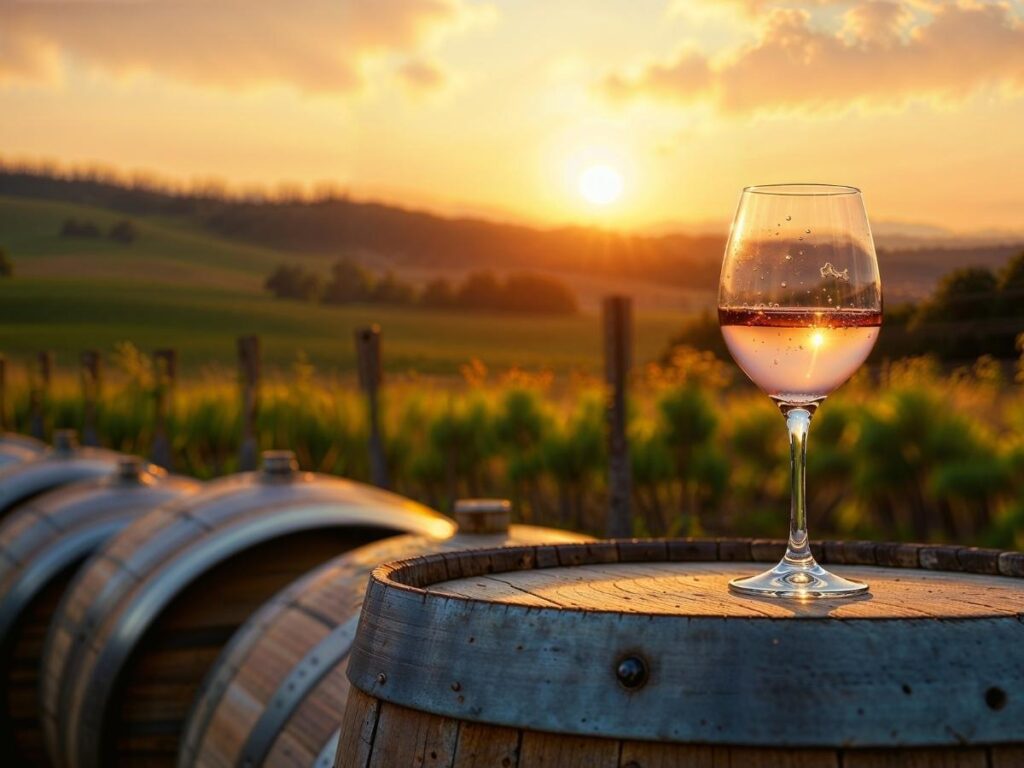 Rows of wooden barrels aging traditional balsamic vinegar inside an acetaia in Modena, Italy